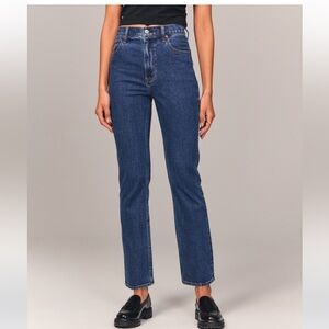 Abercrombie ankle straight ultra high rise jeans size 27